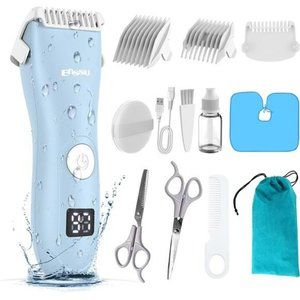 Baby Hair Clippers, Quiet Hair Trimmer, Waterproof & Rechargeable Cordless